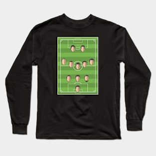 Football Formation 3-5-2 Long Sleeve T-Shirt